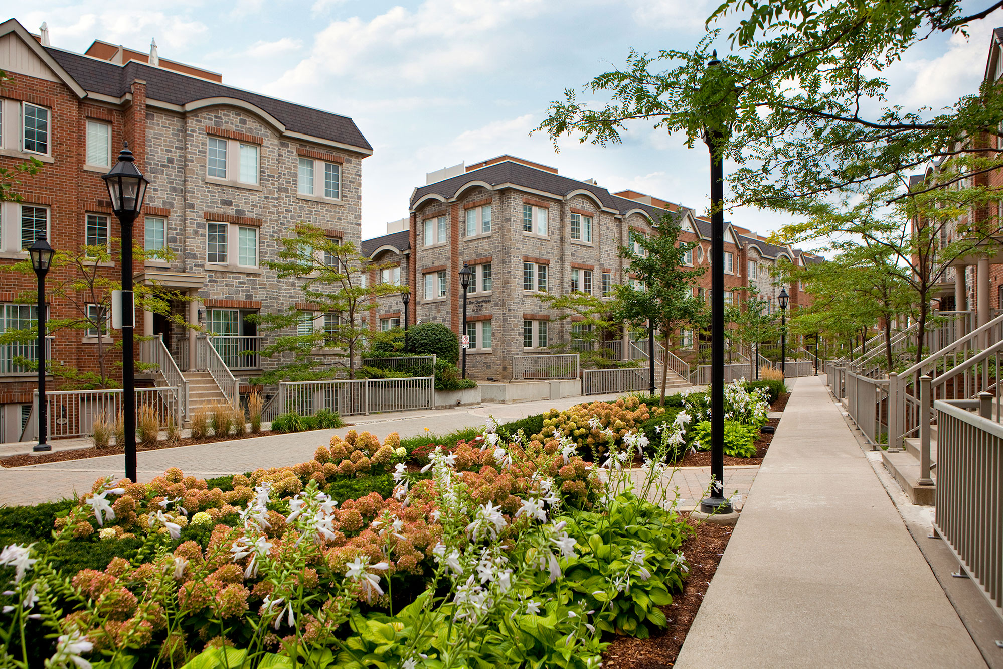 104 townhouses with 1 level of underground parking.