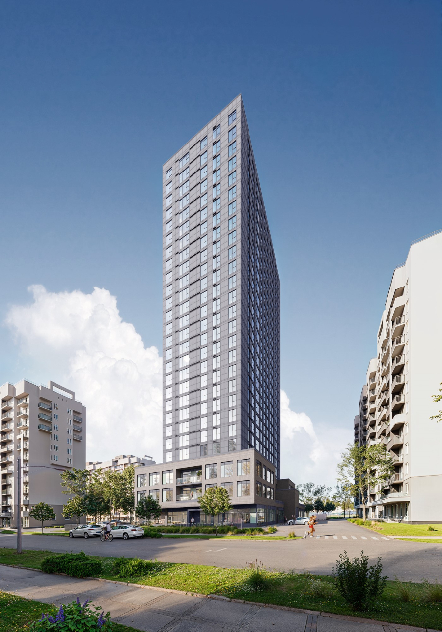 27 storey, 341 unit rental building with 1 level of underground parking